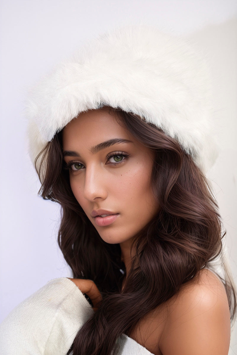 Fluffy Faux Fur Winter Hat-4
